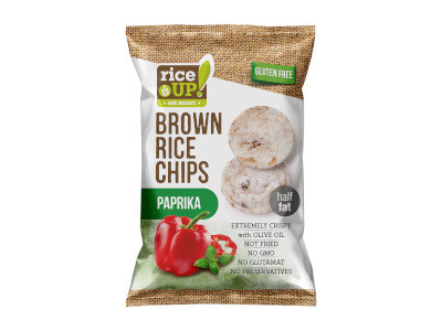 Rice Up! Brown Rice Chips Paprikás 60g