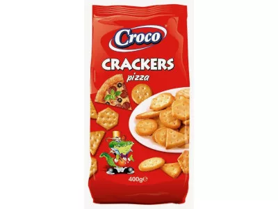 Croco kréker 400g Pizzás