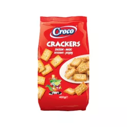 Croco kréker 400g Szezámos-mákos mix
