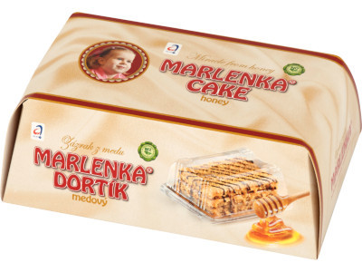 Marlenka 100g mini torta mézes - Diós