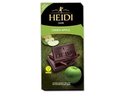 HEIDI 80g Étcsokoládé Green Apple
