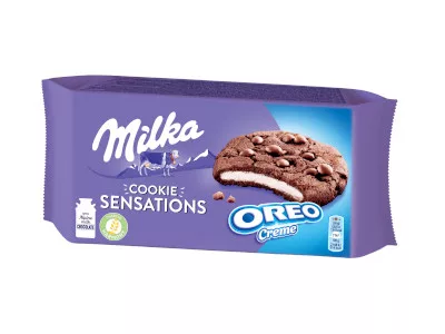 Milka keksz Sensations Oreo Creme 156g