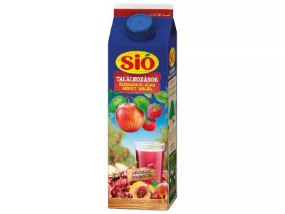 Sió 1l 12% Őszibarack-alma-meggy-málna