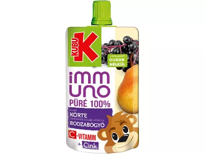 Kubu püré 100% Immuno Körte-Bodzabogyó 100g