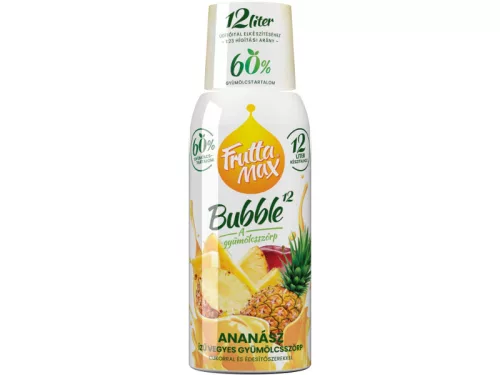 Frutta Max Bubble szörp 0,5l Ananász DRS