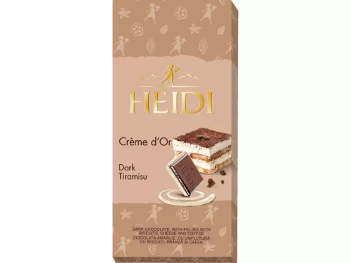 Heidi 90g Creme dOr Dark Tiramisu - Étcsokoládé