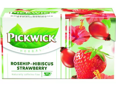 Pickwick gyógytea Csipkebogyó Eperízű 20*2,5g