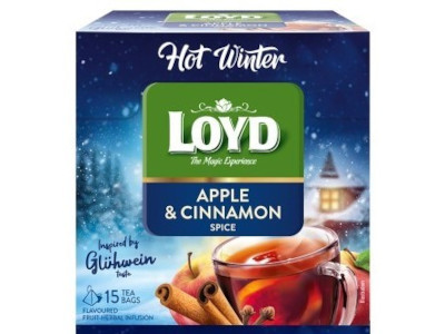 Loyd piramis tea 15*3g Hot Winter Apple&Cinnamon forralt bor