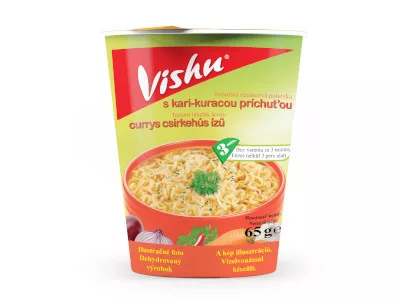 Vishu poharas instant leves 65g Currys csirke
