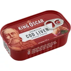 King Oscar tőkehalmáj  saját olajában 121g