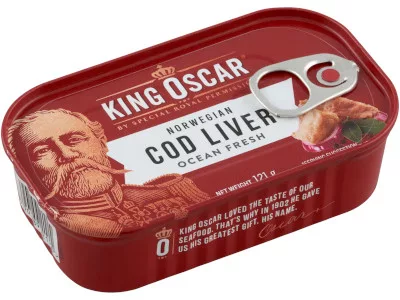 King Oscar tőkehalmáj  saját olajában 121g