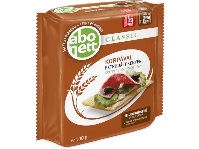 Abonett extrudált kenyér 100g Korpás