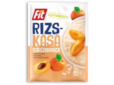 Fit reggeli rizskása 60g Sárgabarack nádcukorral és inulinnal
