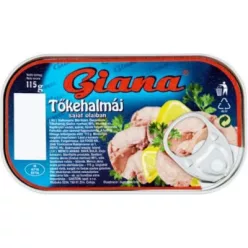 Giana tőkehalmáj saját olajában 115g Natúr