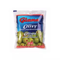 Giana olívabogyó 195g Zöld, Paprikakrémmel