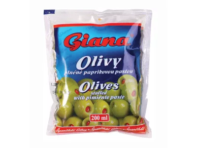 Giana olívabogyó 195g Zöld, Paprikakrémmel