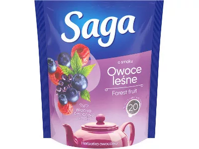 Saga gyümölcstea 34g Erdei gyümölcs 20db