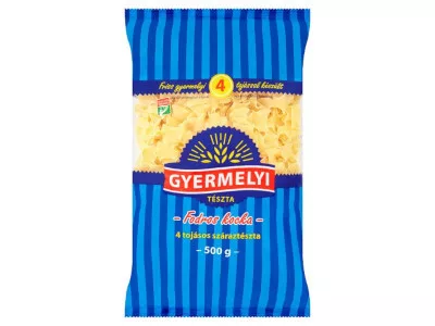 Gyermelyi tészta 500g Fodros kocka - 4tojásos