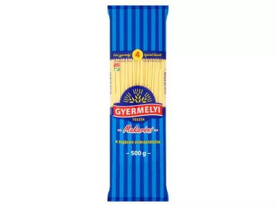 Gyermelyi tészta 500g Makaróni - 4tojásos
