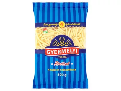 Gyermelyi tészta 500g Rövidcső - 4tojásos
