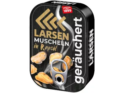 Larsen kagyló 110g Füstölt