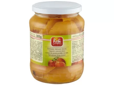 Kofa Őszibarack befőtt 720ml felezett