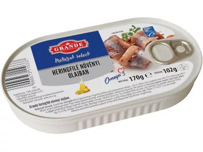 Grande heringfilé 170g Növényi olajban