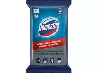 Domestos higienikus törlőkendő 60db Óceán