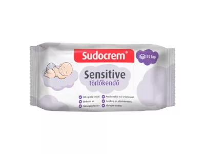 Sudocrem törlőkendő 55db Sensitive
