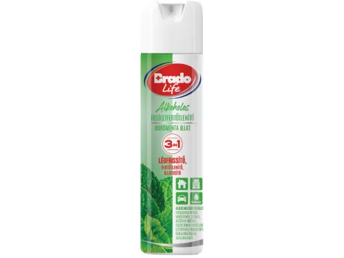 BradoLife felületfertőtlenítő és légfrissítő 300ml Borsmenta
