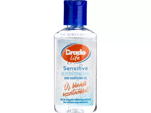 BradoLife kézfertőtlenítő gél 50ml Sensitive