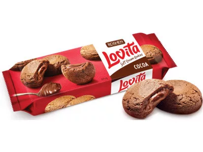 Lovita Soft Cream Cookies 127g Kakaókrémes teasütemény