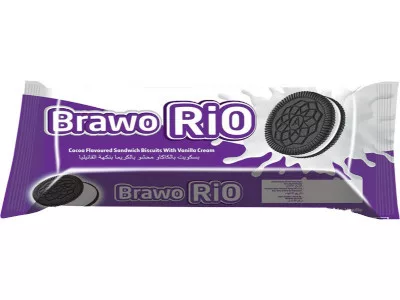 Ani Brawo Rio kakaós szendvics keksz 72g Vanília krémes