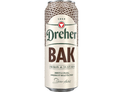 Dreher Bak barna sör 0,5L 7,3% doboz DRS