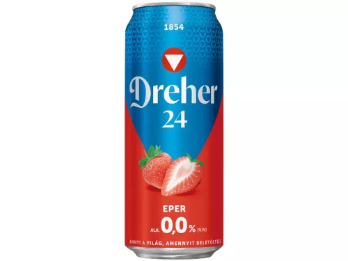 Dreher 24 0,5L 0,0% Eper dobozos DRS