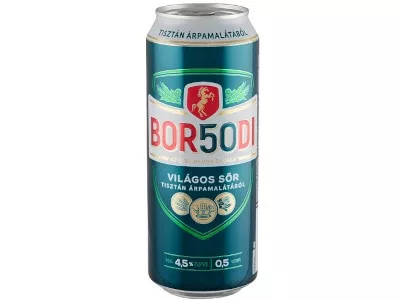 Borsodi Világos 0,5L dobozos DRS