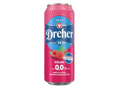 Dreher 24 0,5L 0,0% Málna doboz DRS ...X
