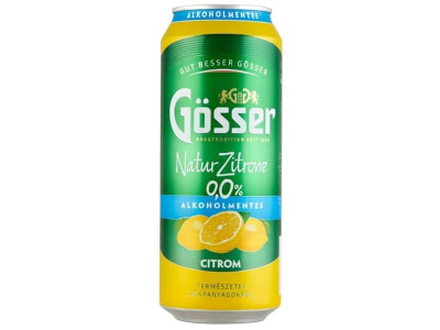 Gösser 0,5L Citrom 0% doboz DRS
