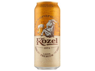 Kozel Premium Lager Velkopopovicky 0,5L doboz DRS
