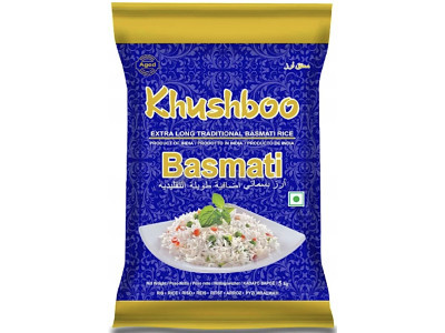 Khushboo Basmati rizs 1kg Extra hosszú szemű tradicionalis