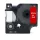 Utángyártott DYMO D1 40927 9mm x 7m fehér-piros