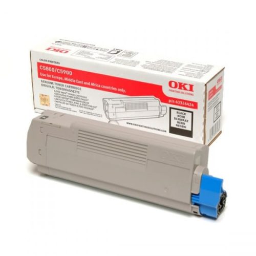 Oki C5800,5900 Toner Black 6000 oldalra