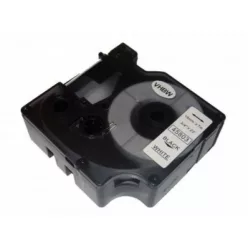   Utángyártott DYMO D1 450803 kazetta 19mm x 7 m fehér-fekete IK