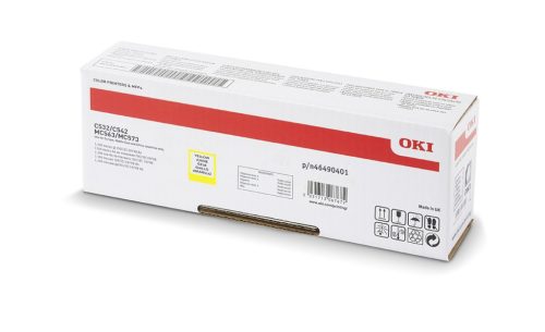 Oki C532/C542 Toner Sárga 1500 oldalra