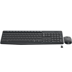   Logitech MK235 vezeték nélküli Billentyűzet + egér, fekete