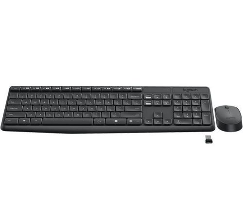 Logitech MK235 vezeték nélküli Billentyűzet + egér, fekete