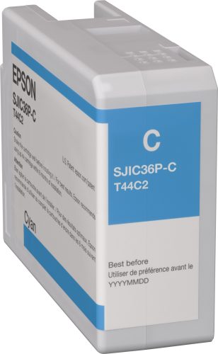 Epson SJIC36P(C) C6500/C6000 Tintapatron Cyan 80ml