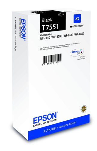 Epson T7551 Patron Bk 5K /o/