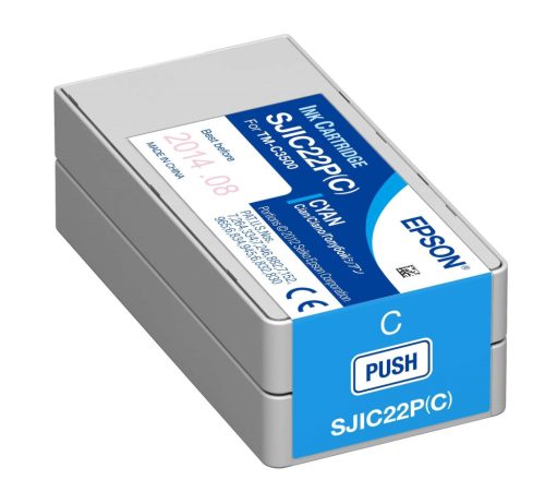 Epson SJIC22P(C) C3500 Tintapatron Cyan 32,5ml