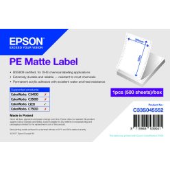 Epson fehér matt inkjet 203mm x 305mm 500 címke/tekercs